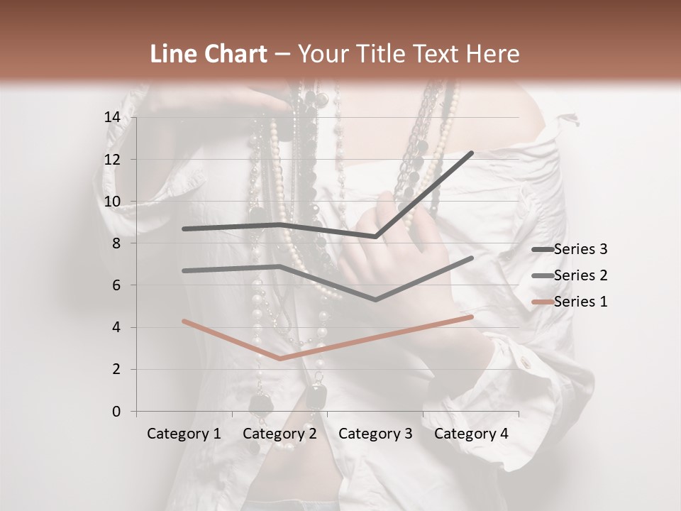 Caucasian Makeup Portrait PowerPoint Template
