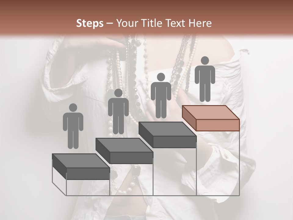 Caucasian Makeup Portrait PowerPoint Template