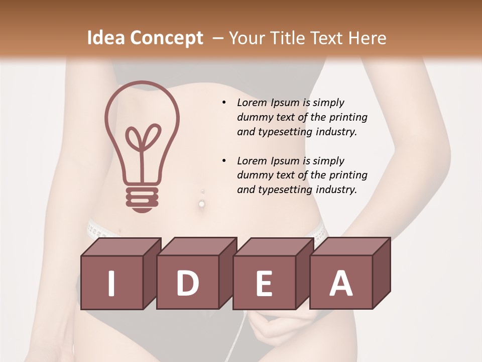 Slimming Shape Sport PowerPoint Template