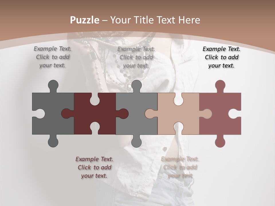 Hairstyle Brunette Y PowerPoint Template