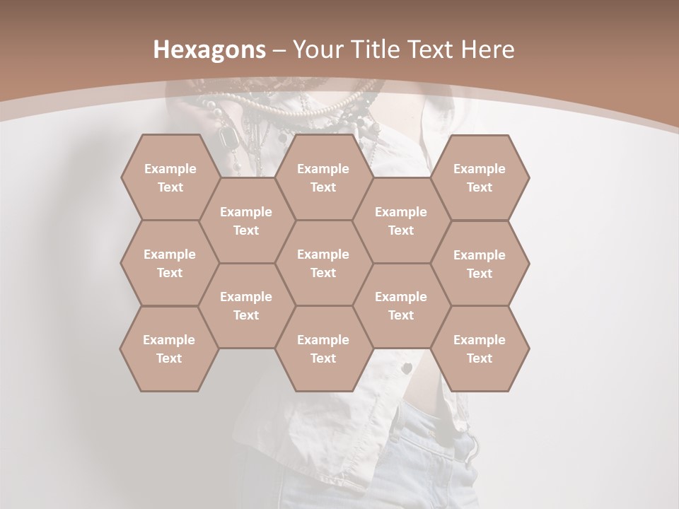 Hairstyle Brunette Y PowerPoint Template