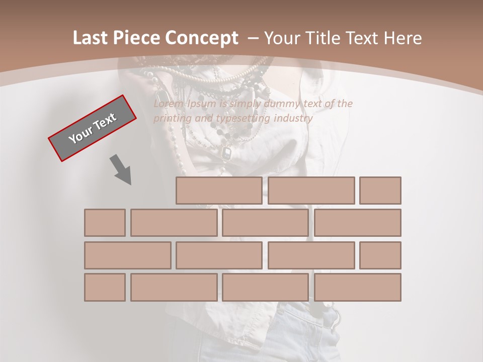 Hairstyle Brunette Y PowerPoint Template