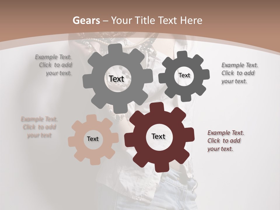 Hairstyle Brunette Y PowerPoint Template