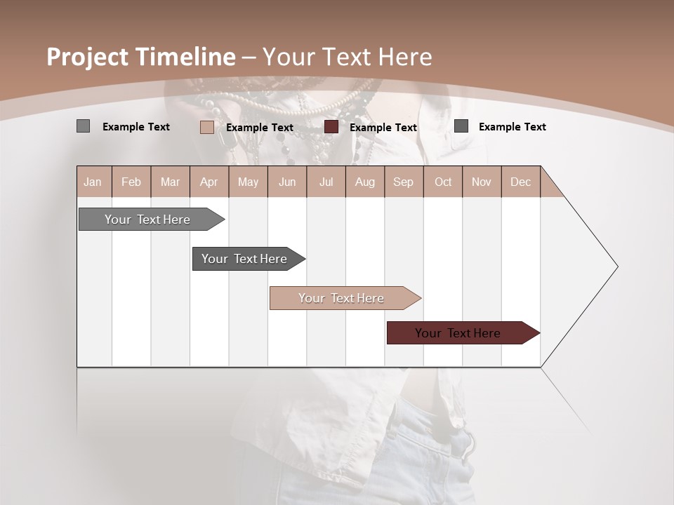 Hairstyle Brunette Y PowerPoint Template
