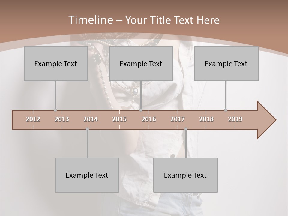 Hairstyle Brunette Y PowerPoint Template