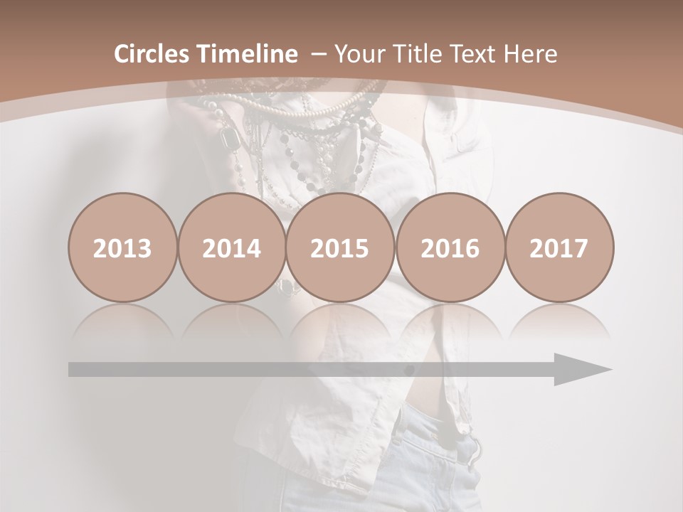 Hairstyle Brunette Y PowerPoint Template