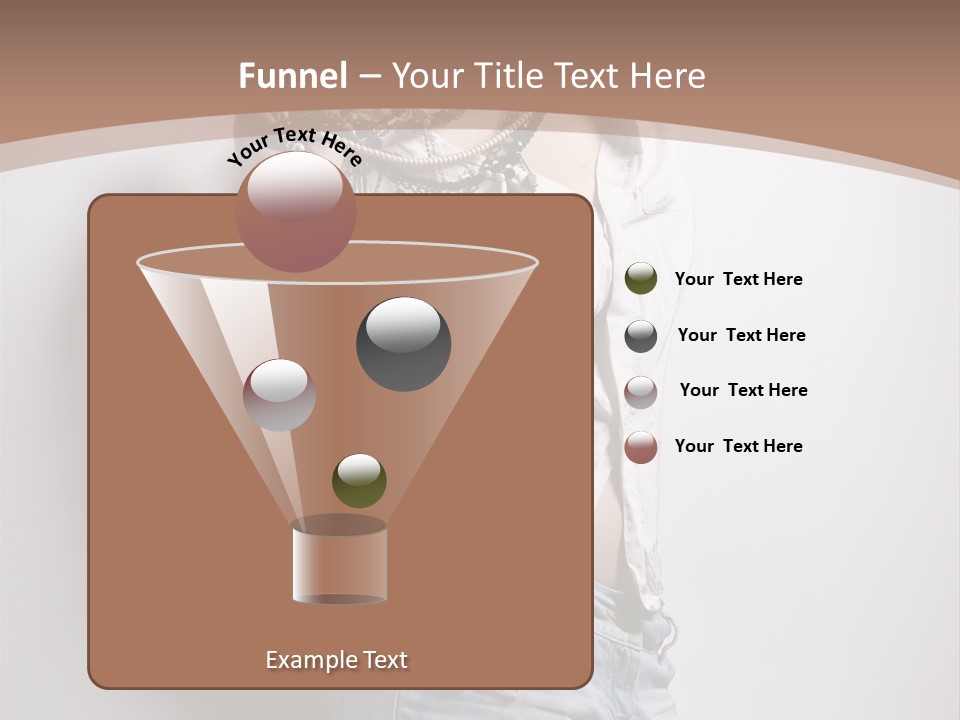 Hairstyle Brunette Y PowerPoint Template