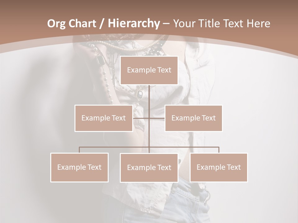 Hairstyle Brunette Y PowerPoint Template