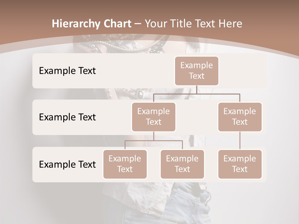 Hairstyle Brunette Y PowerPoint Template