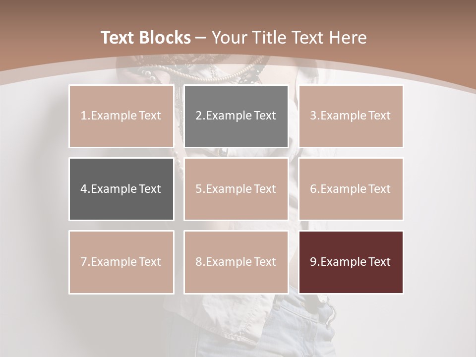 Hairstyle Brunette Y PowerPoint Template