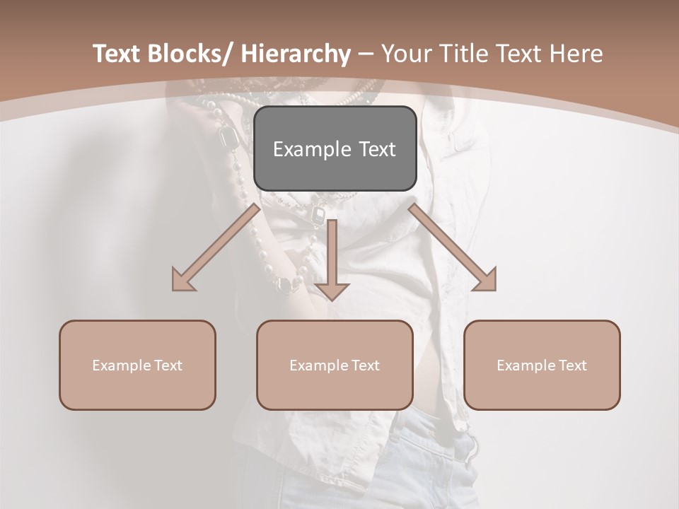 Hairstyle Brunette Y PowerPoint Template
