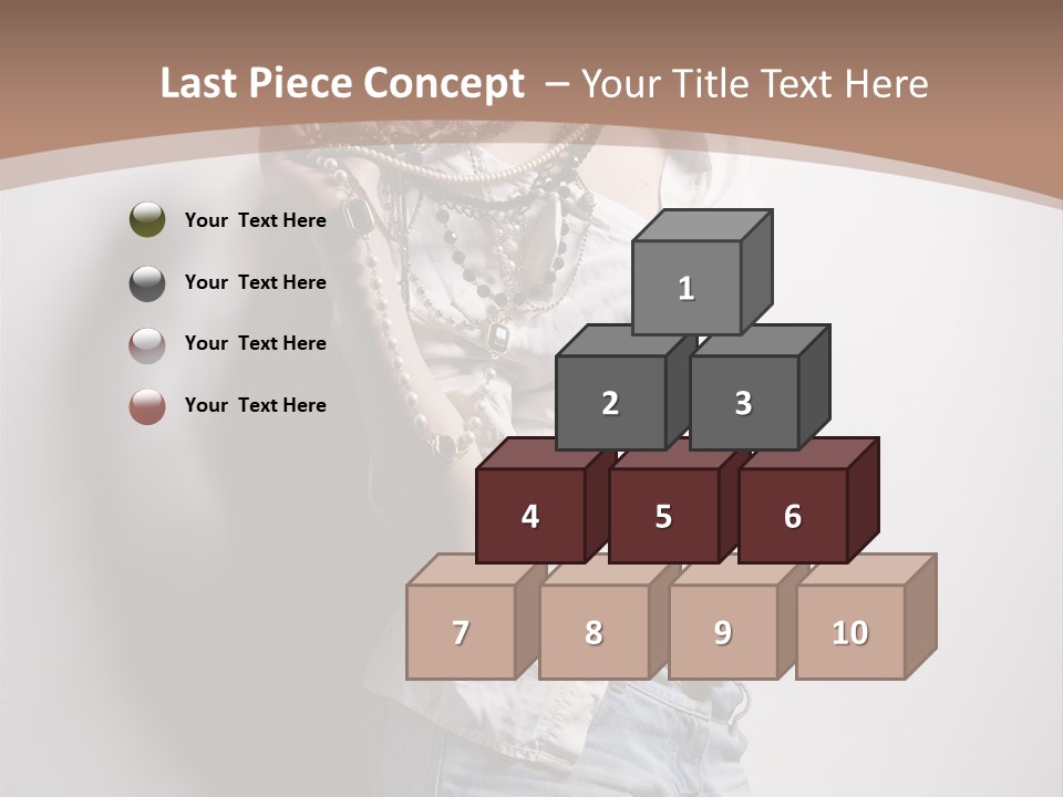 Hairstyle Brunette Y PowerPoint Template