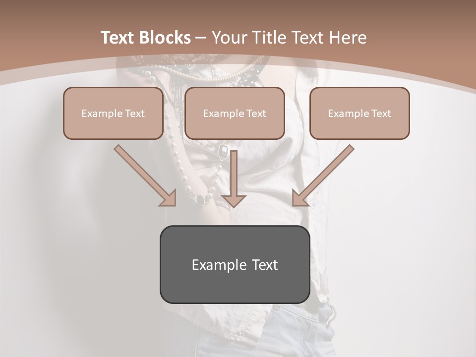 Hairstyle Brunette Y PowerPoint Template