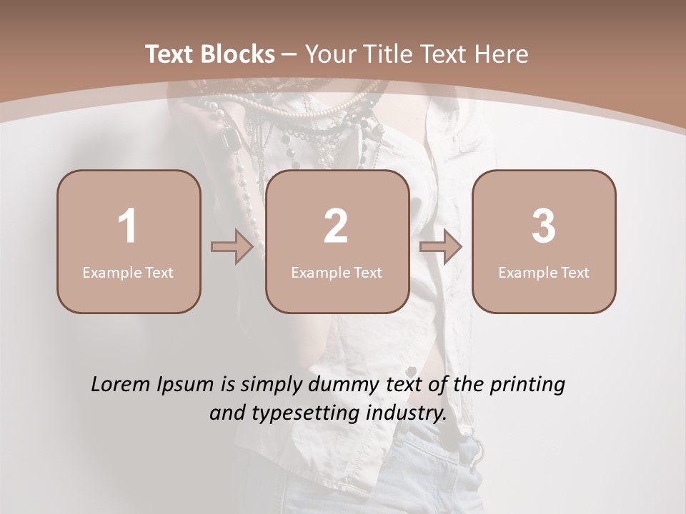 Hairstyle Brunette Y PowerPoint Template