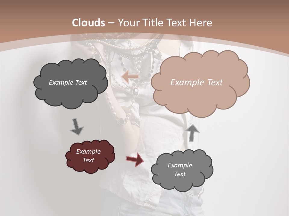 Hairstyle Brunette Y PowerPoint Template