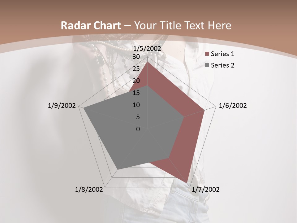 Hairstyle Brunette Y PowerPoint Template