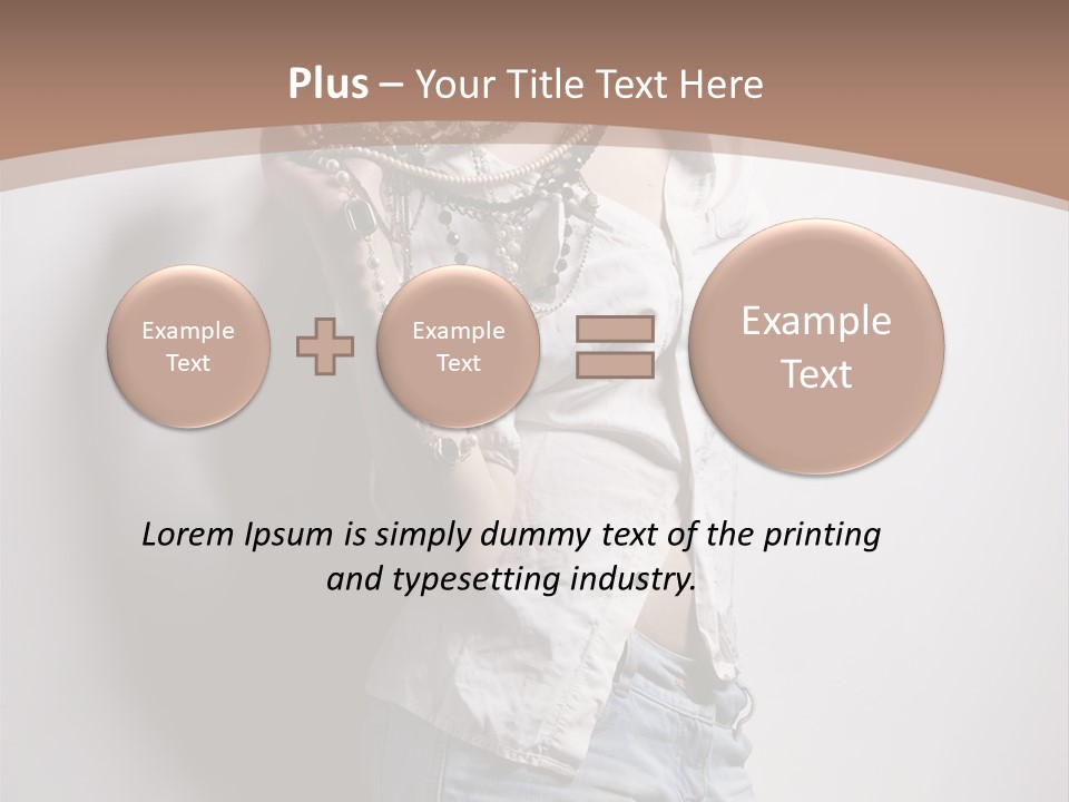 Hairstyle Brunette Y PowerPoint Template