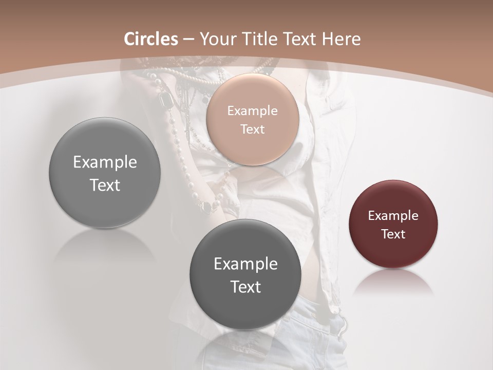 Hairstyle Brunette Y PowerPoint Template