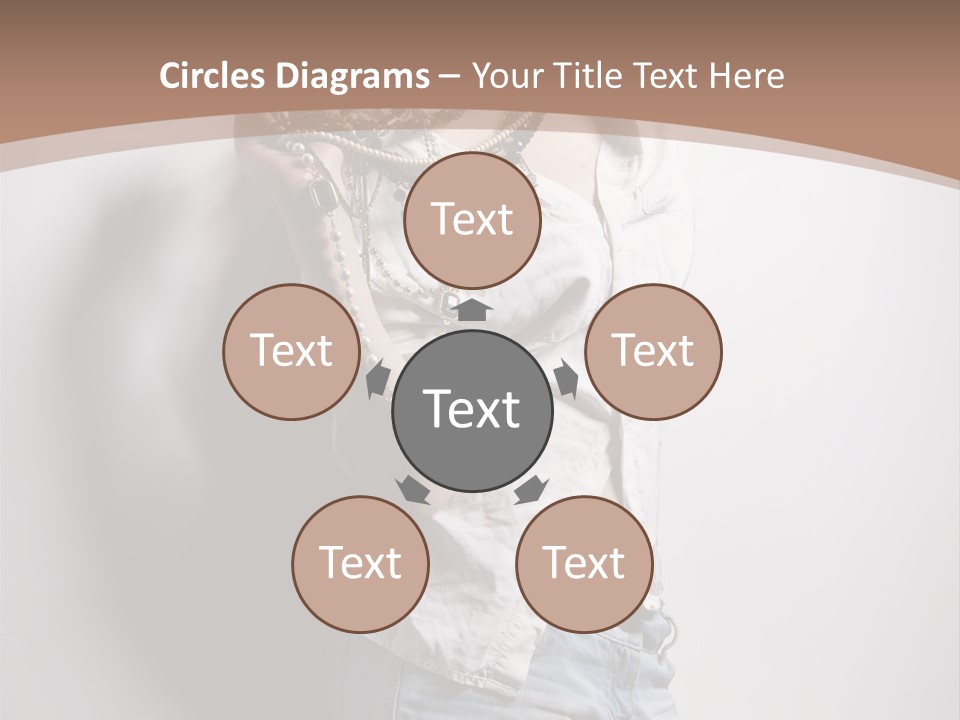 Hairstyle Brunette Y PowerPoint Template