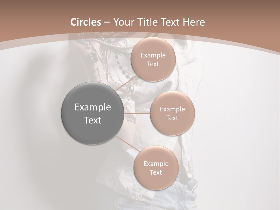 Hairstyle Brunette Y PowerPoint Template