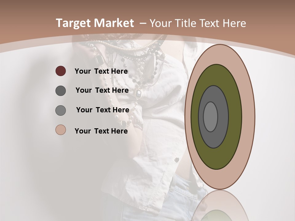 Hairstyle Brunette Y PowerPoint Template