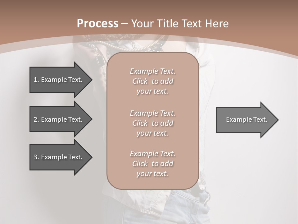Hairstyle Brunette Y PowerPoint Template