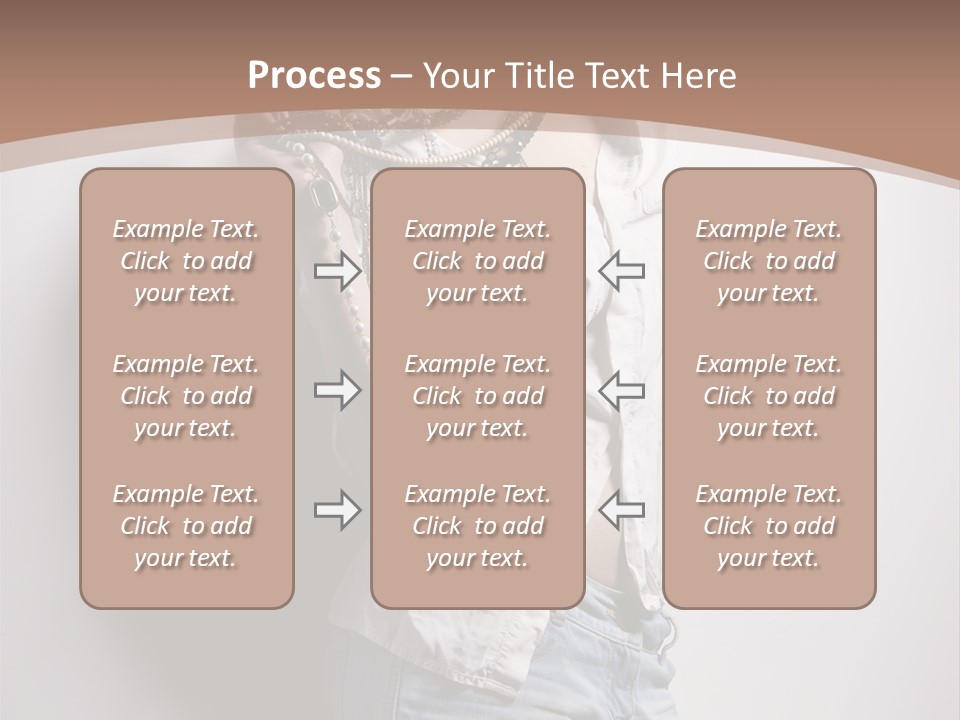 Hairstyle Brunette Y PowerPoint Template