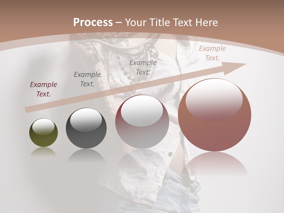 Hairstyle Brunette Y PowerPoint Template