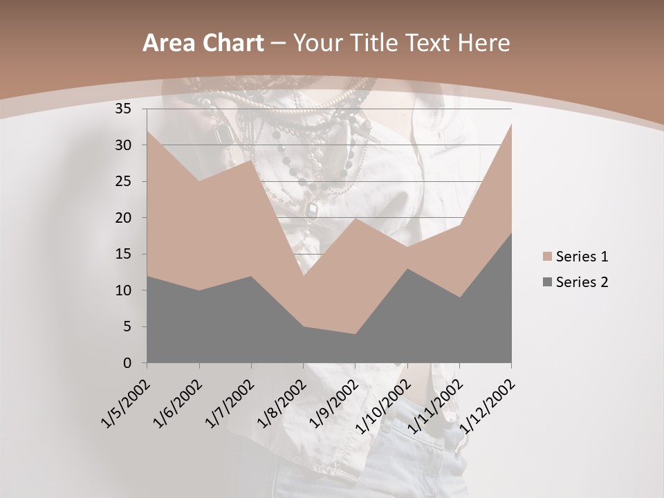 Hairstyle Brunette Y PowerPoint Template
