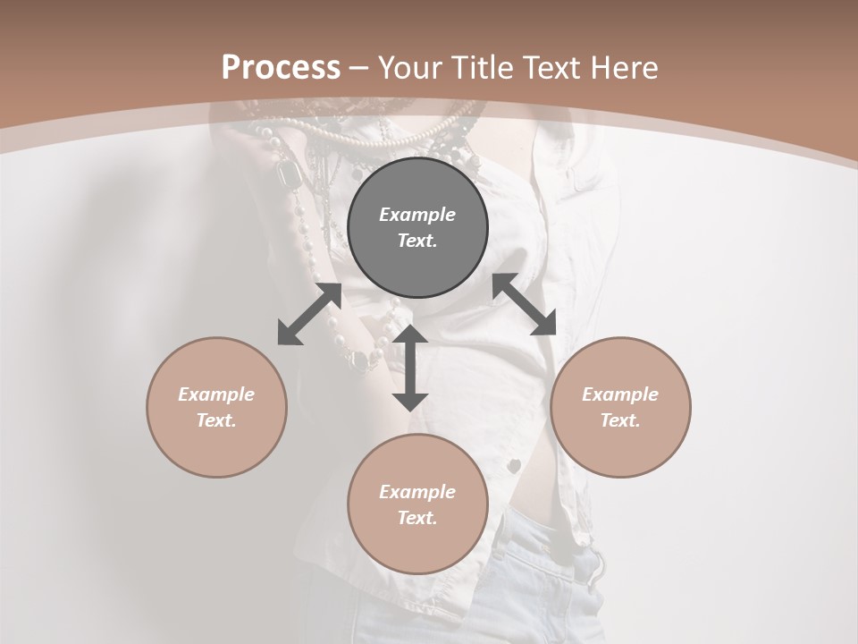 Hairstyle Brunette Y PowerPoint Template