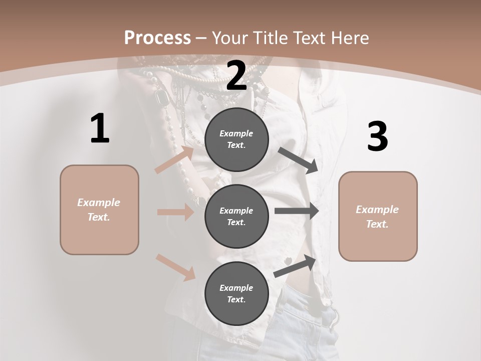 Hairstyle Brunette Y PowerPoint Template