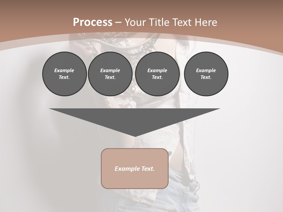 Hairstyle Brunette Y PowerPoint Template