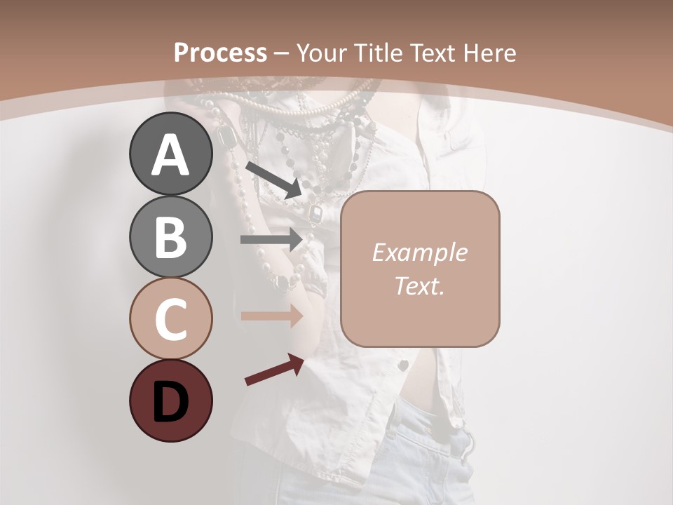 Hairstyle Brunette Y PowerPoint Template