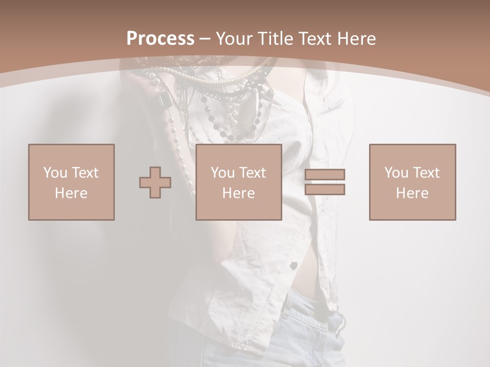 Hairstyle Brunette Y PowerPoint Template