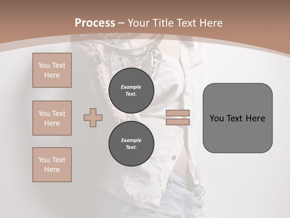 Hairstyle Brunette Y PowerPoint Template