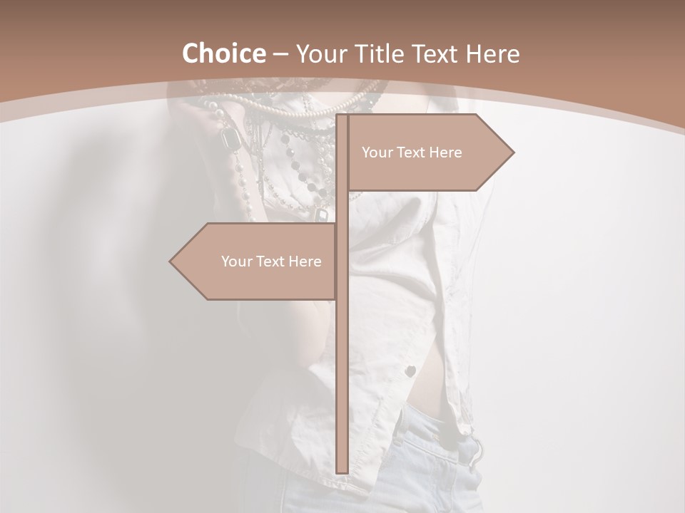 Hairstyle Brunette Y PowerPoint Template