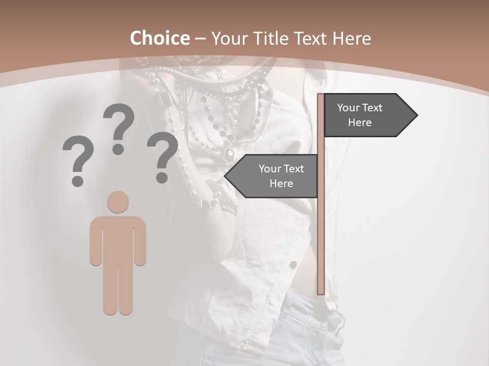 Hairstyle Brunette Y PowerPoint Template