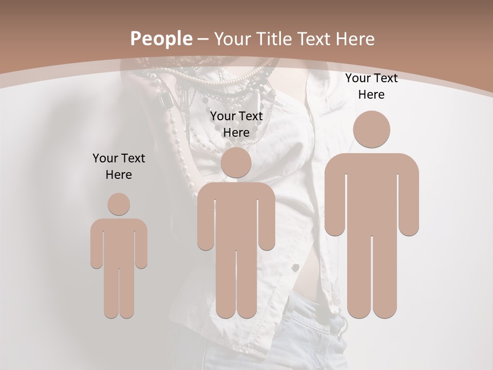 Hairstyle Brunette Y PowerPoint Template