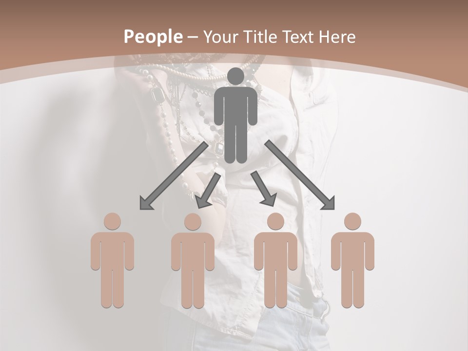 Hairstyle Brunette Y PowerPoint Template