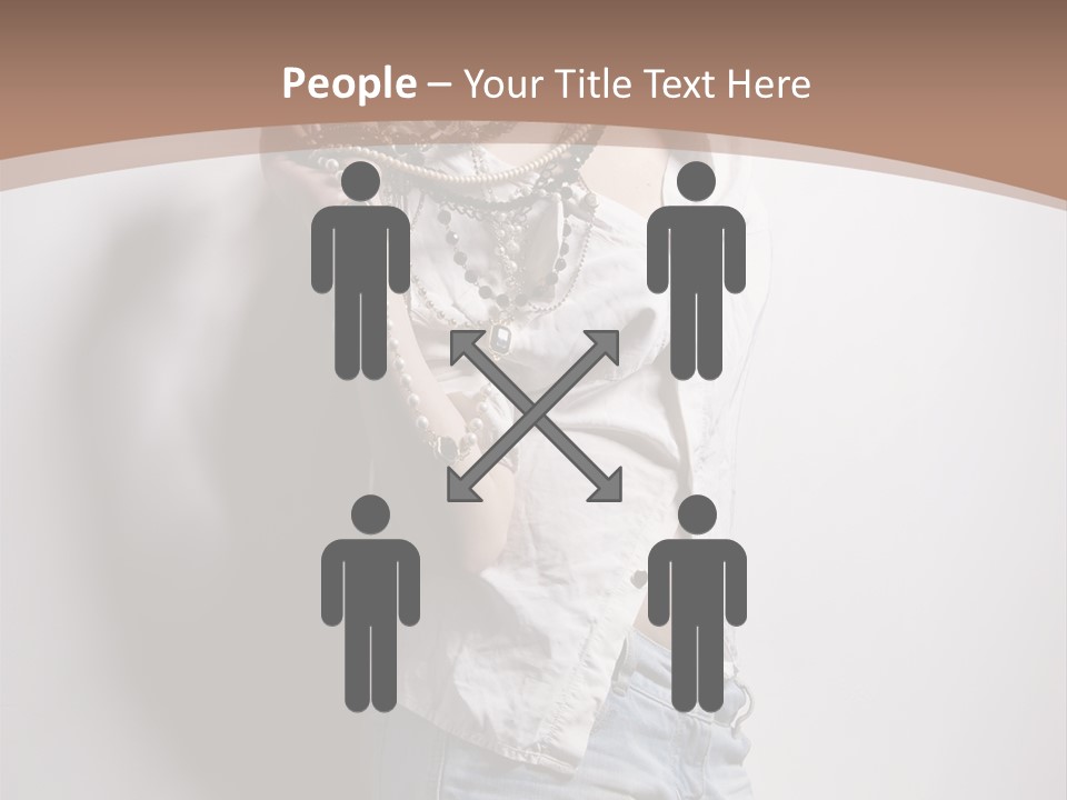 Hairstyle Brunette Y PowerPoint Template