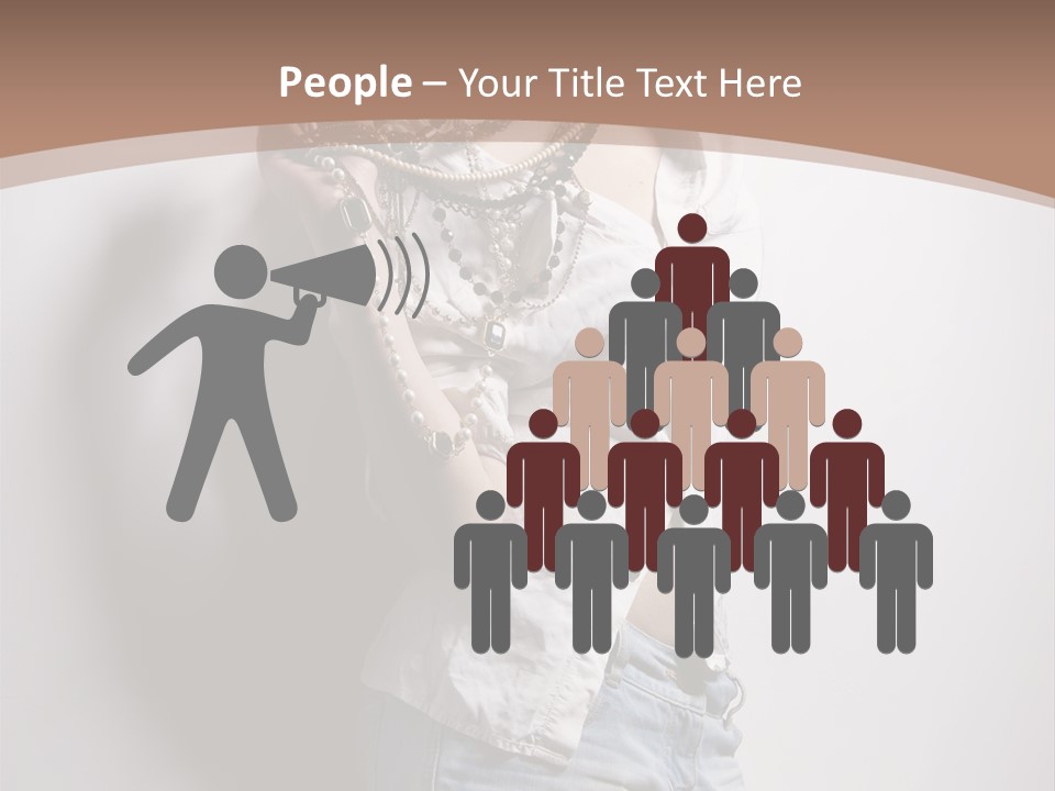 Hairstyle Brunette Y PowerPoint Template