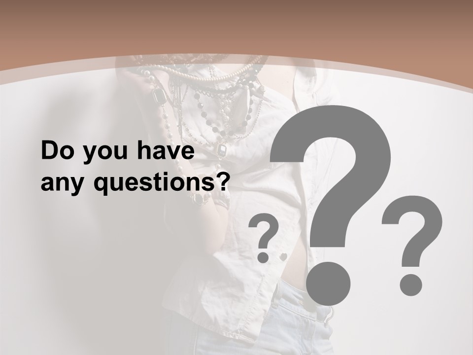 Hairstyle Brunette Y PowerPoint Template