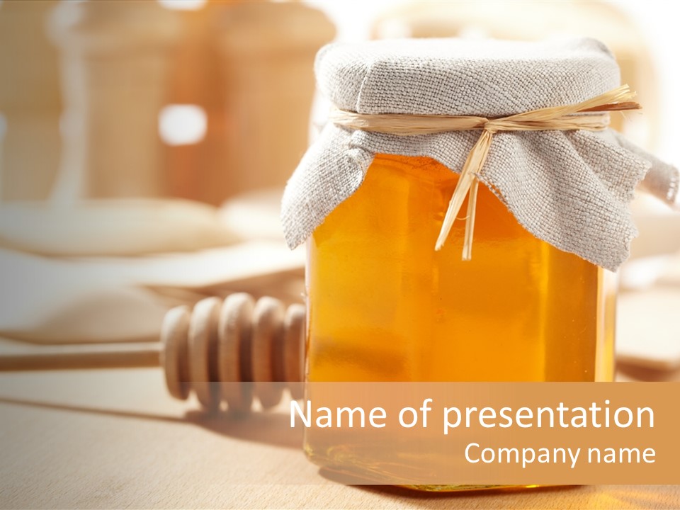 Wheat Jar Pouring PowerPoint Template