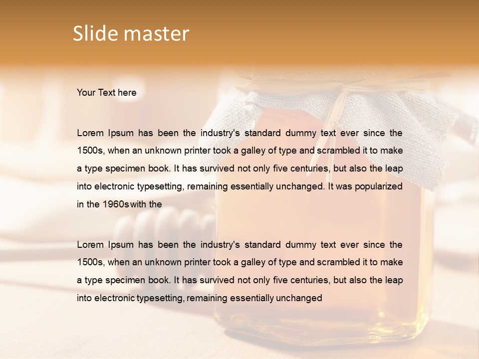 Wheat Jar Pouring PowerPoint Template