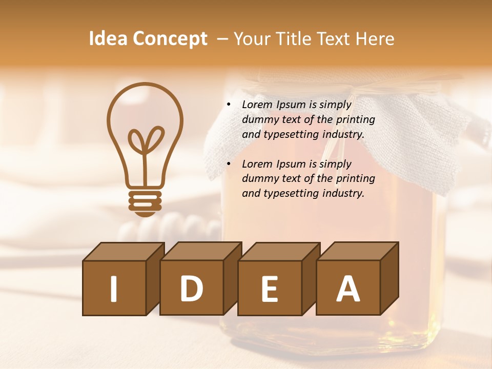 Wheat Jar Pouring PowerPoint Template