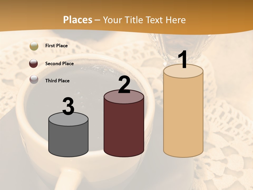 Caffeine Golden Natural PowerPoint Template