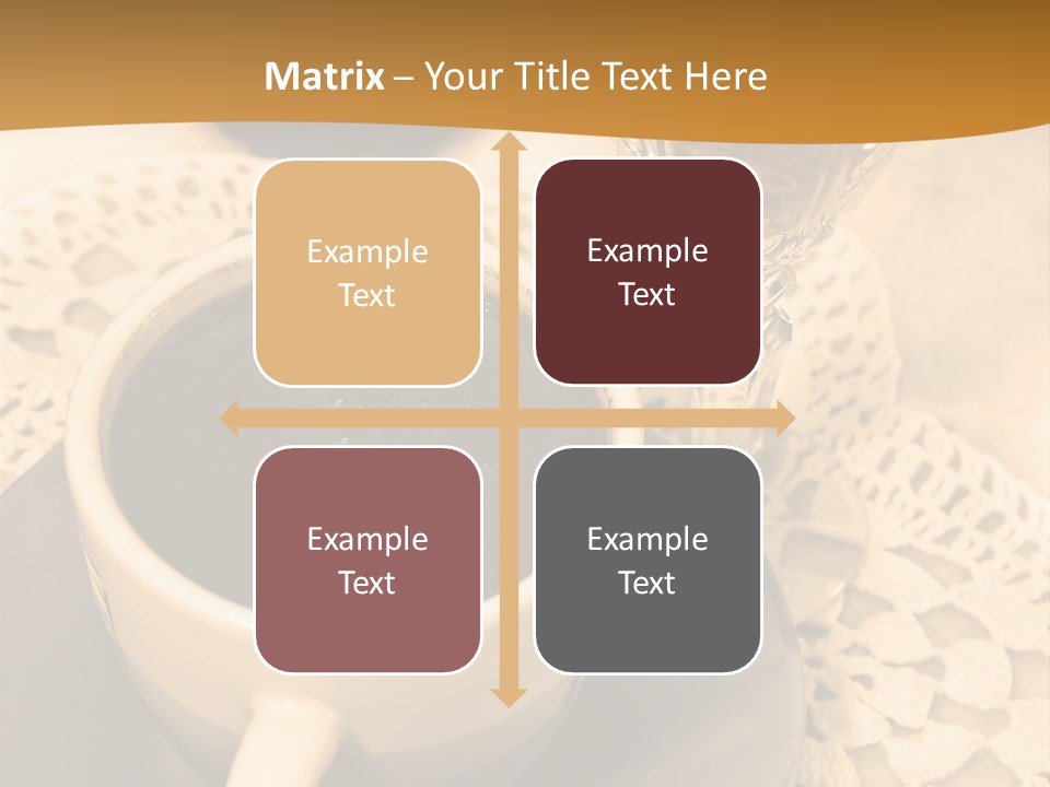 Caffeine Golden Natural PowerPoint Template