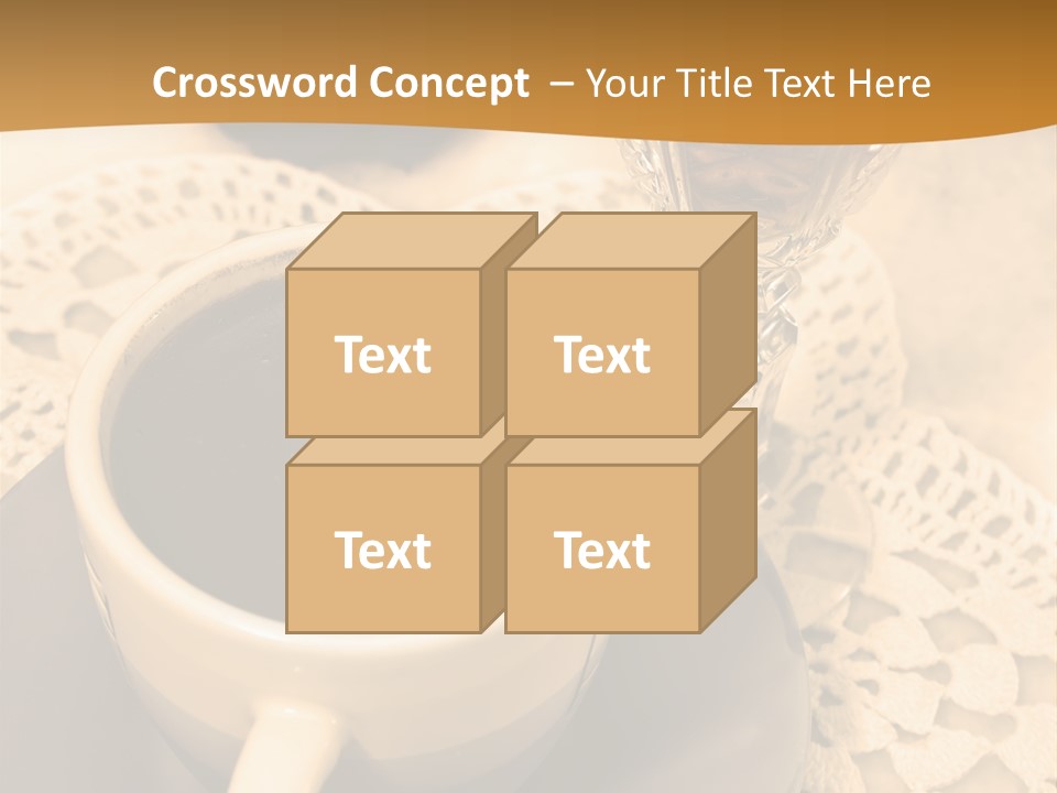 Caffeine Golden Natural PowerPoint Template