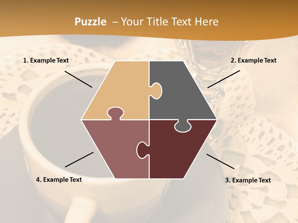 Caffeine Golden Natural PowerPoint Template