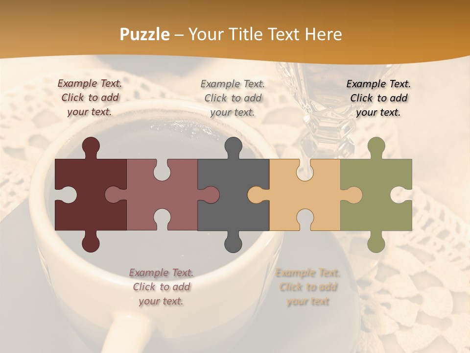 Caffeine Golden Natural PowerPoint Template
